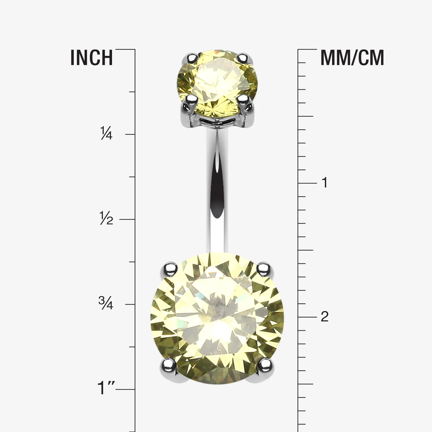 Brilliant Gem Sparkle Belly Ring - Image 2