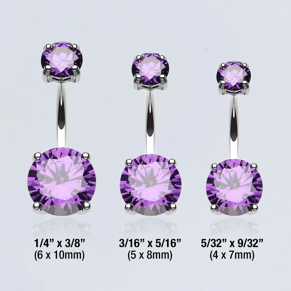 Brilliant Gem Sparkle Belly Ring - Image 4