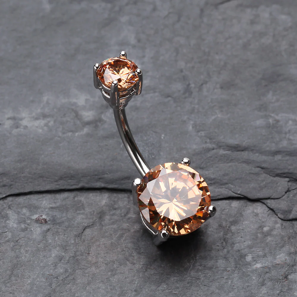 Brilliant Gem Sparkle Belly Ring - Image 3