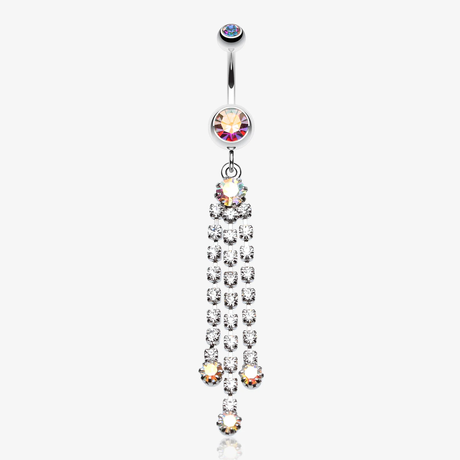 Cascading Sparkle Belly Button Ring