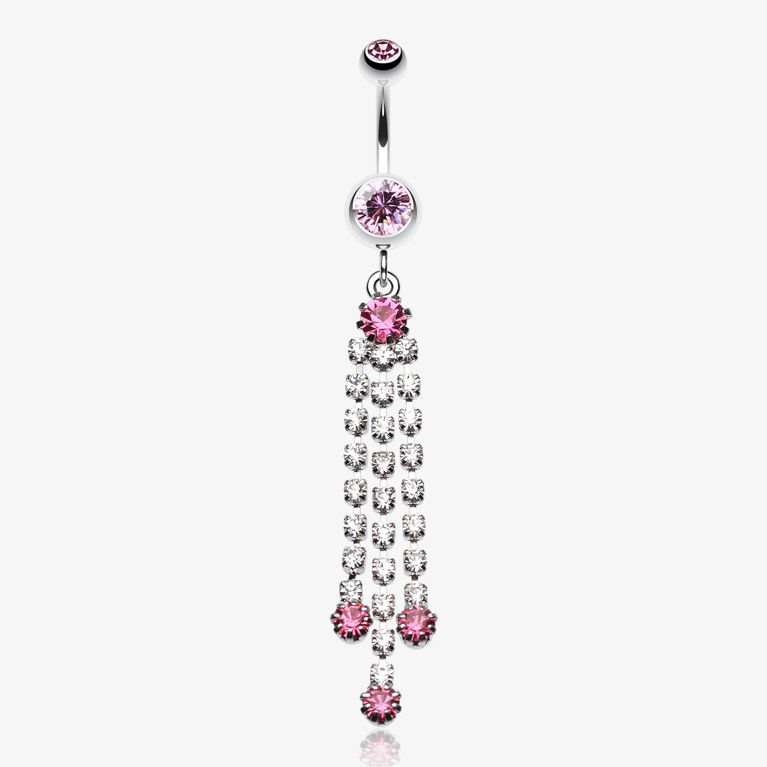 Cascading Sparkle Belly Button Ring