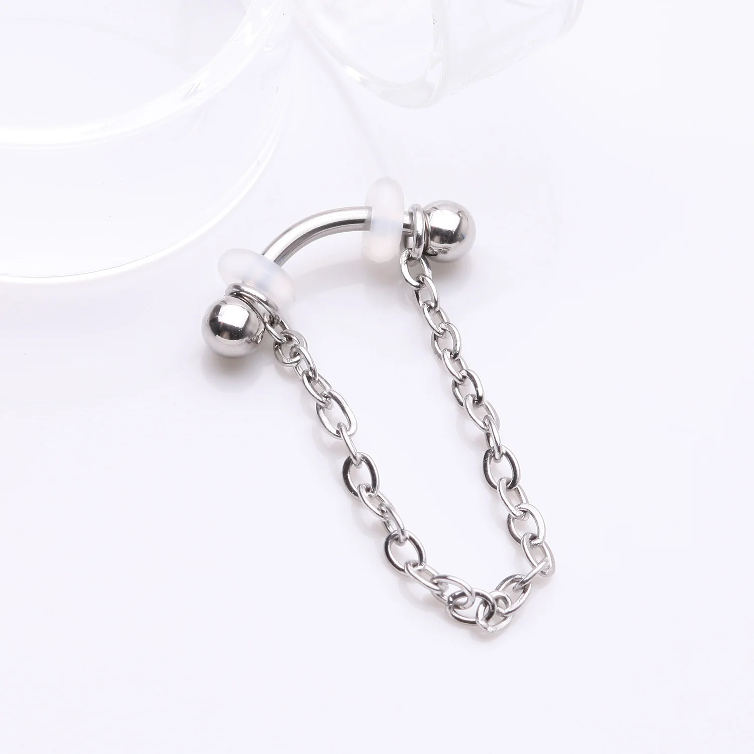 Chained Basic Ball Curved Barbell - Image 2