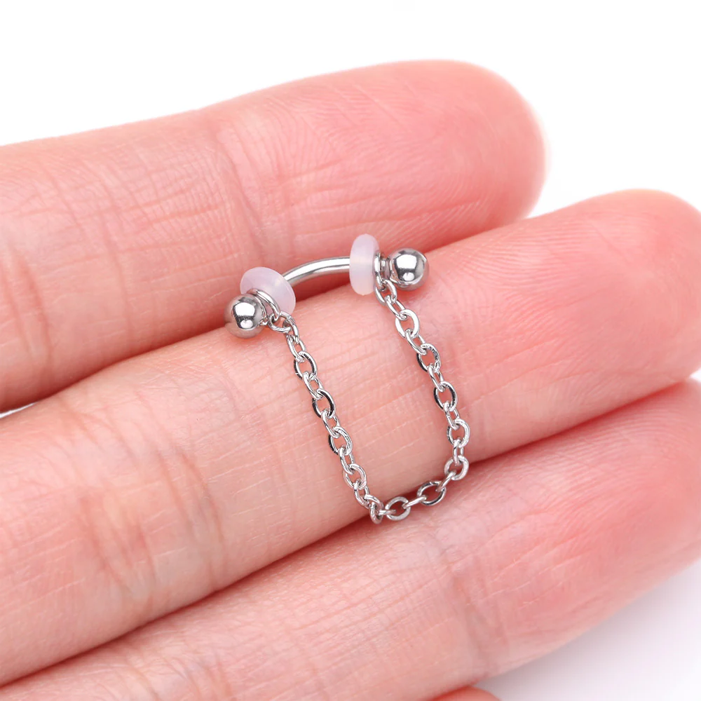 Chained Basic Ball Curved Barbell - Image 3