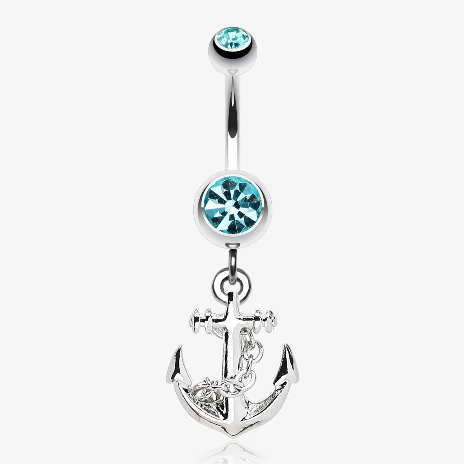 Classic Anchor Dangle Belly Ring