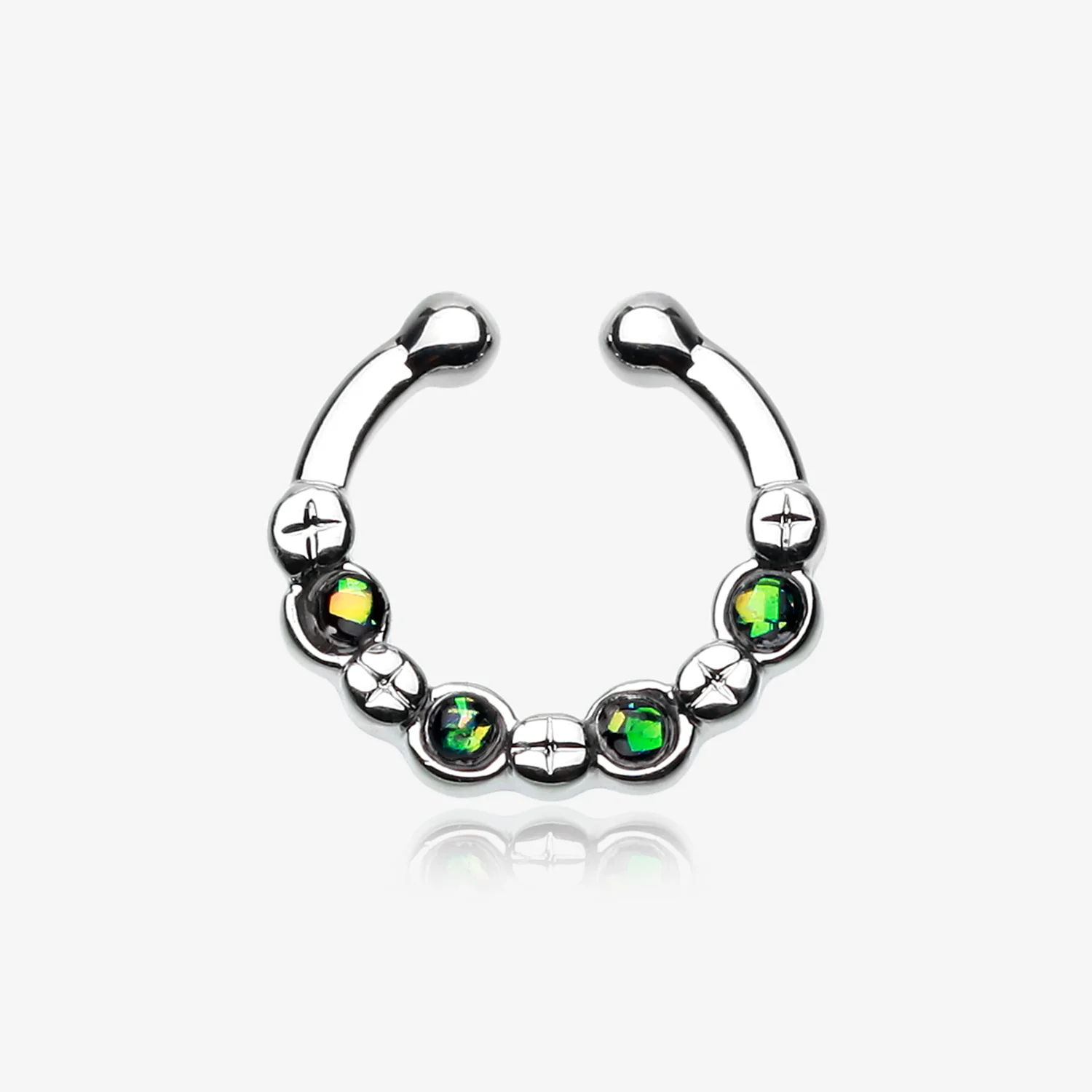 Classic Aurea Sparkle Fake Septum Clip-On Ring