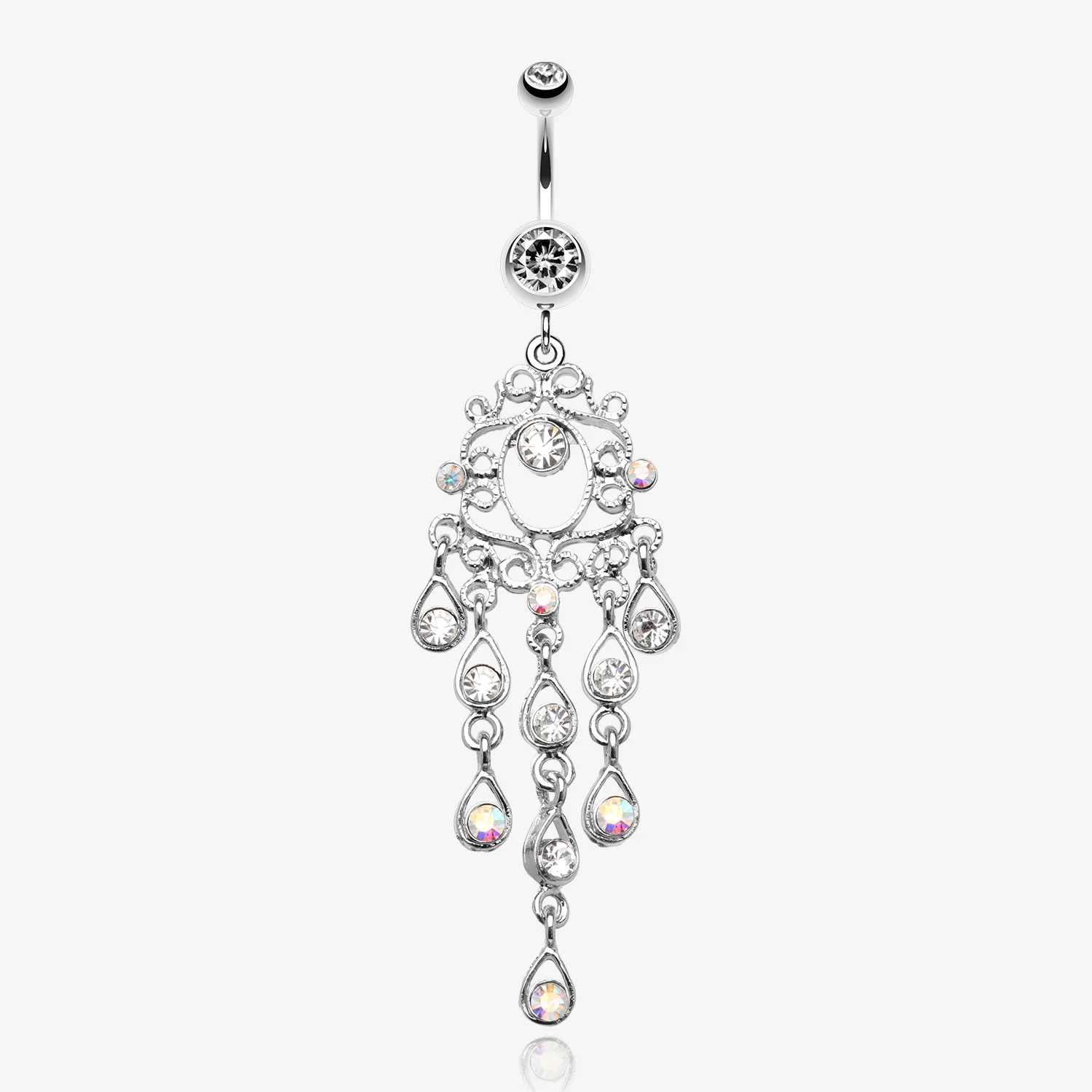 Classic Chandelier Sparkle Belly Ring