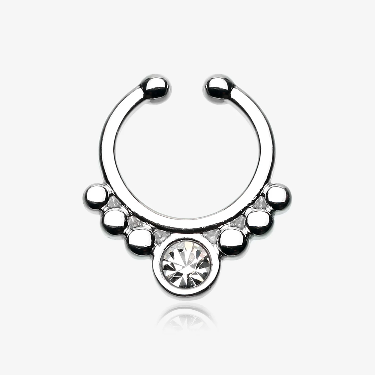 Classic Gem Grandiose Fake Septum Clip-On Ring