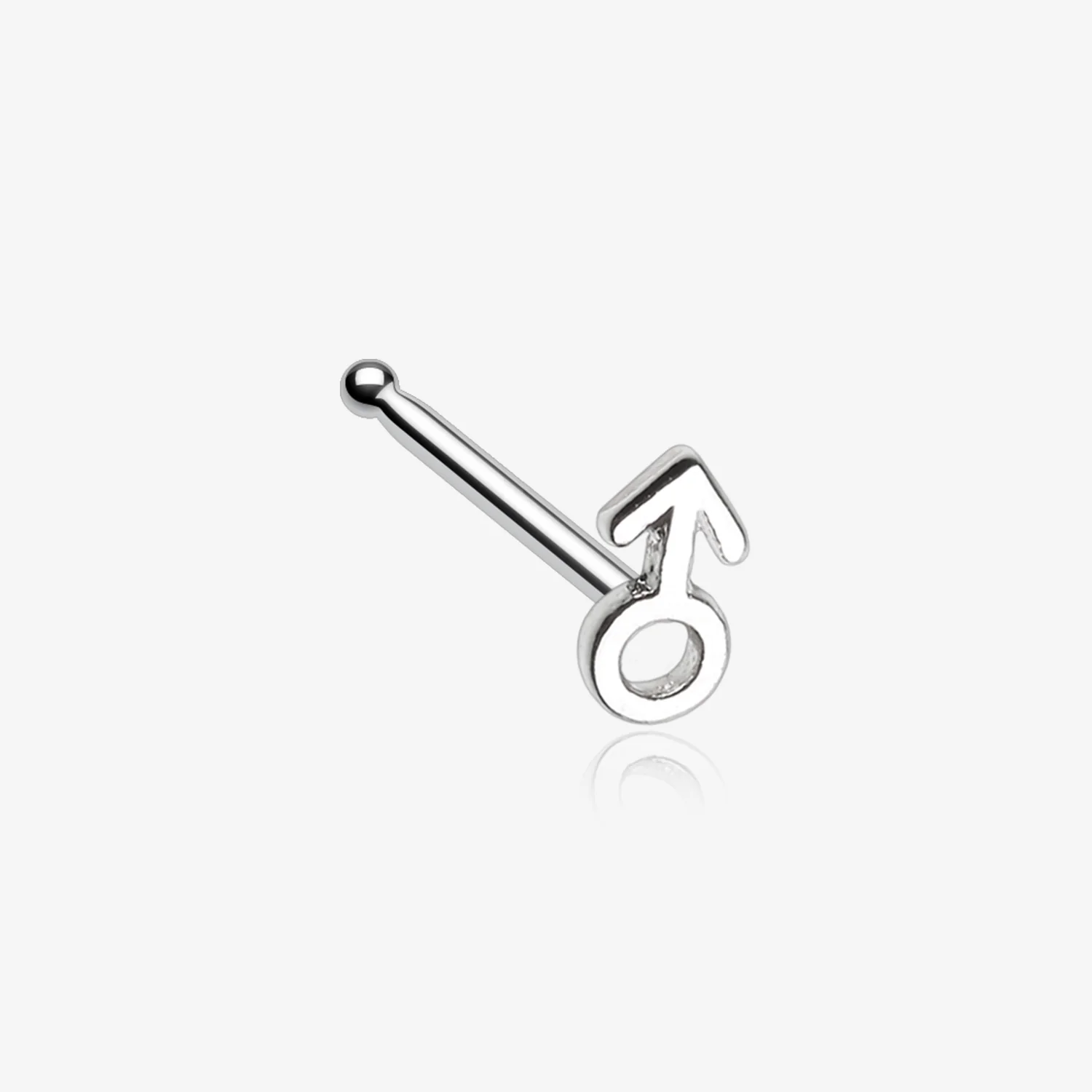 Classic Male Symbol Nose Stud Ring