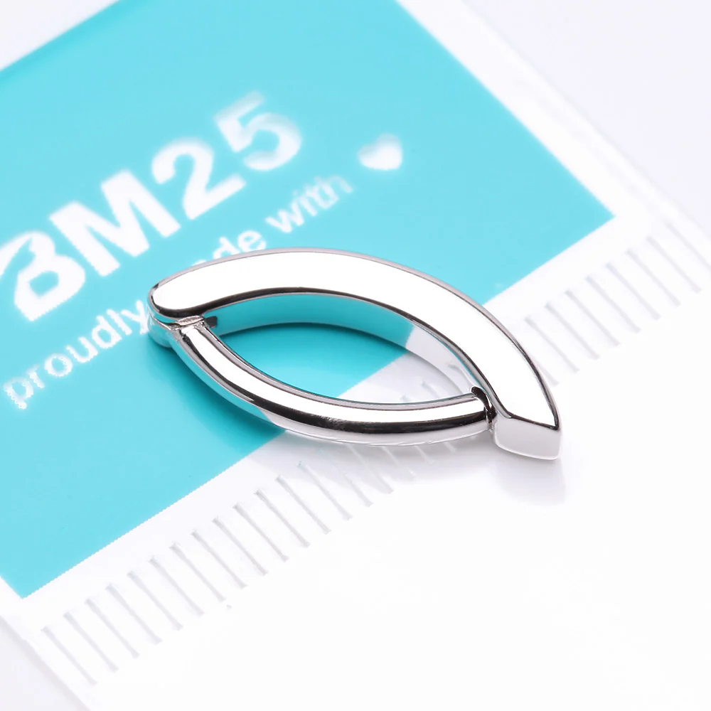 Classic Minimalist Steel Curved Bar Clicker - Image 5