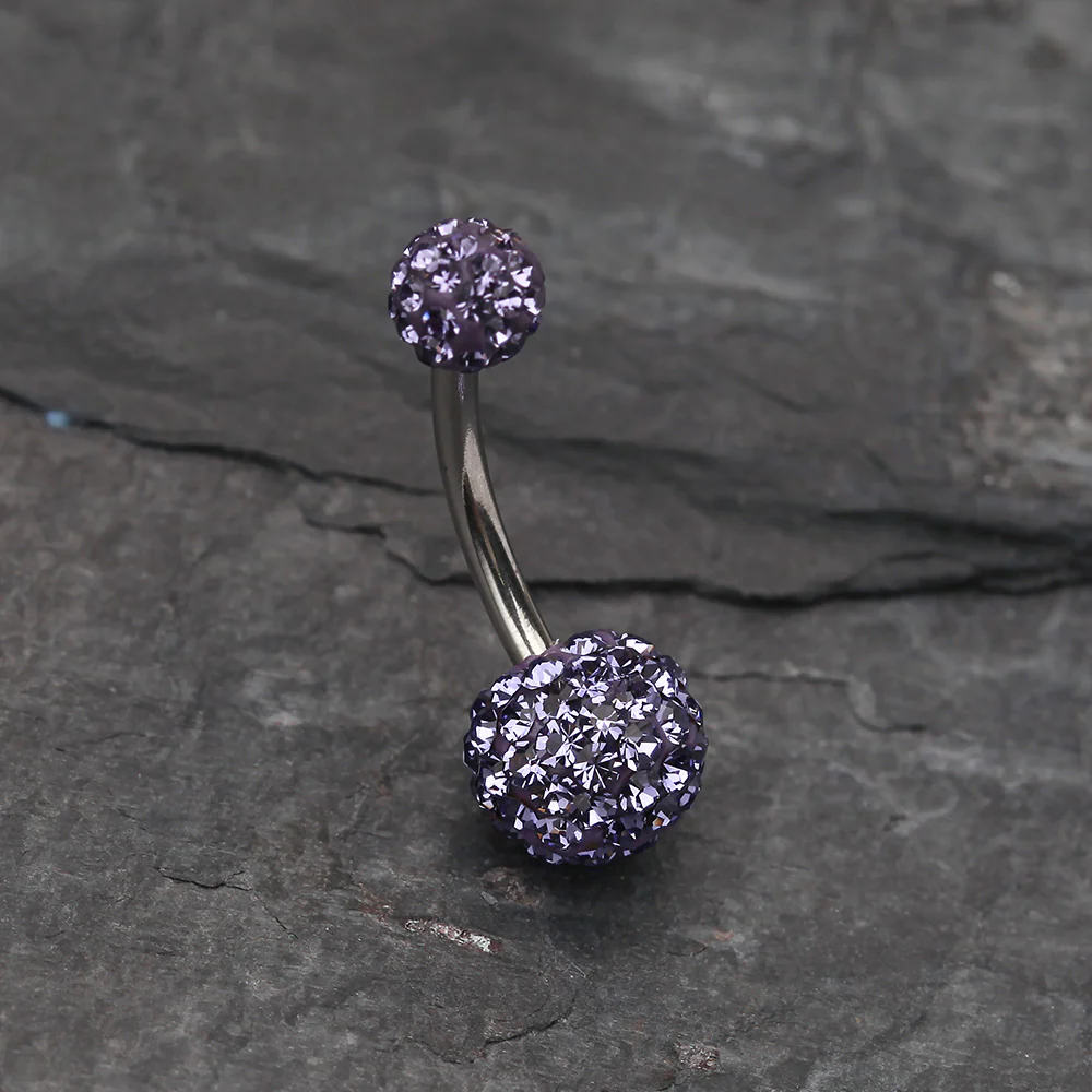 Classic Multi-Gem Sparkle Belly Ring - Image 3