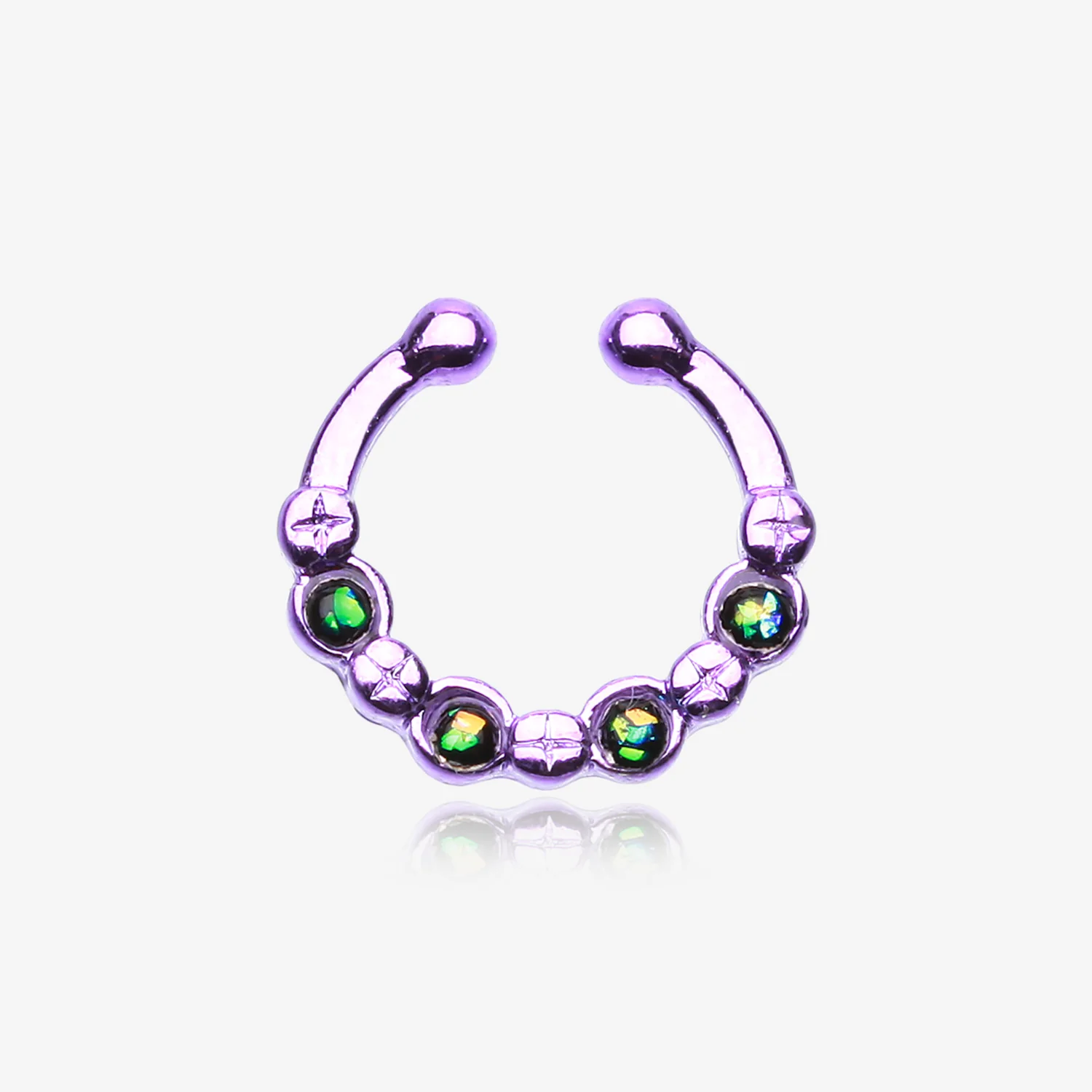 Colorline Aurea Sparkle Fake Septum Clip-On Ring