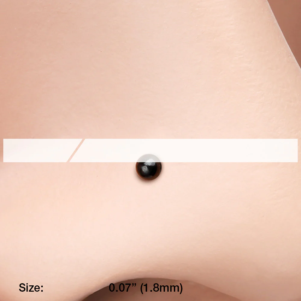 Colorline Ball Top Basic L-Shaped Nose Ring - Image 3