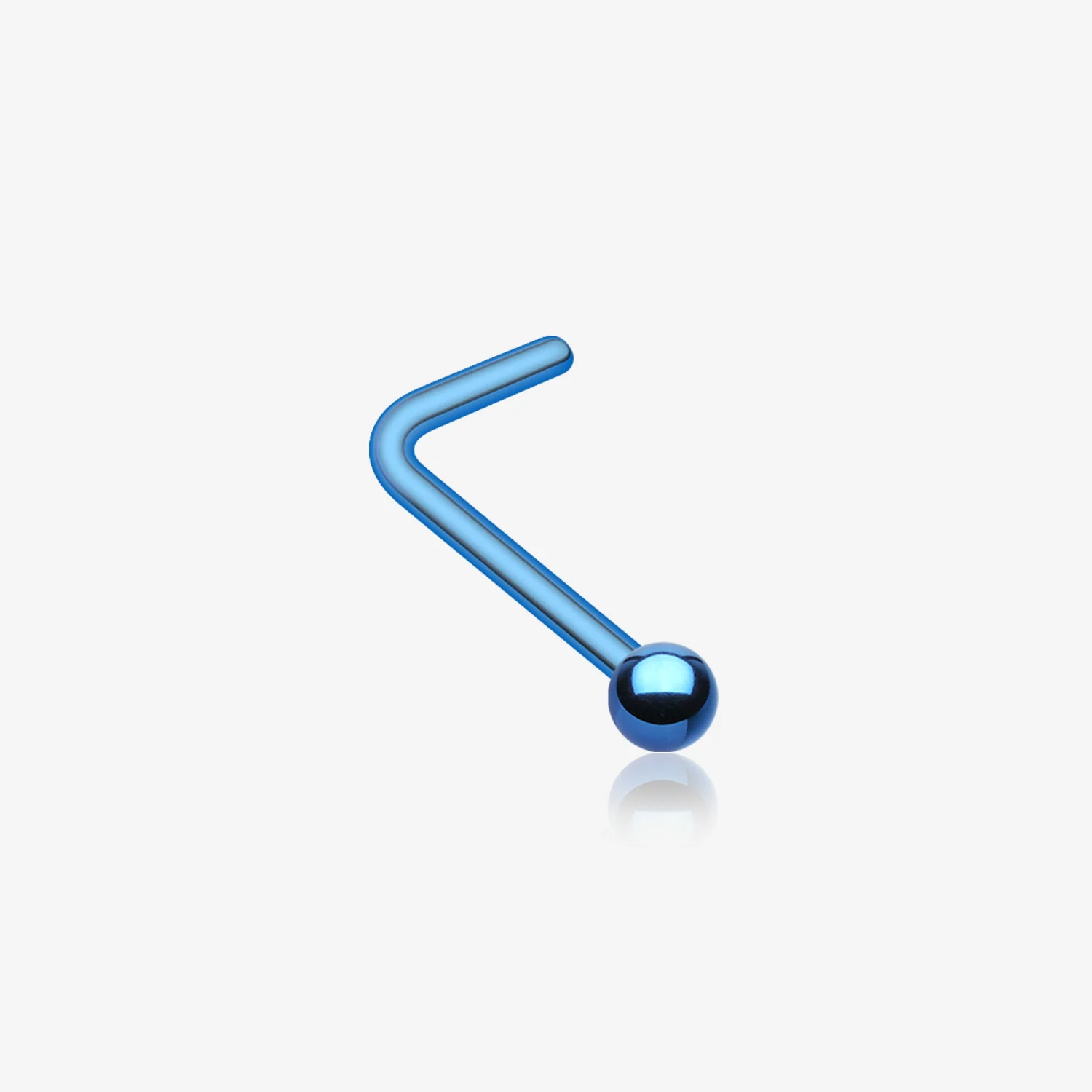 Colorline Ball Top Basic L-Shaped Nose Ring