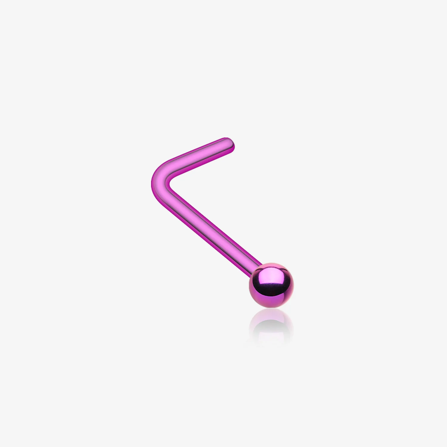 Colorline Ball Top Basic L-Shaped Nose Ring