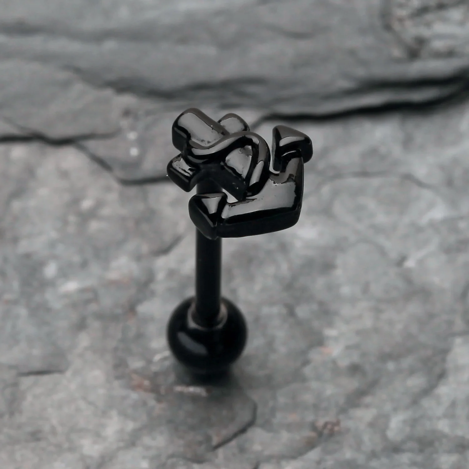 Blackline Classic Anchor Steel Barbell - Image 2
