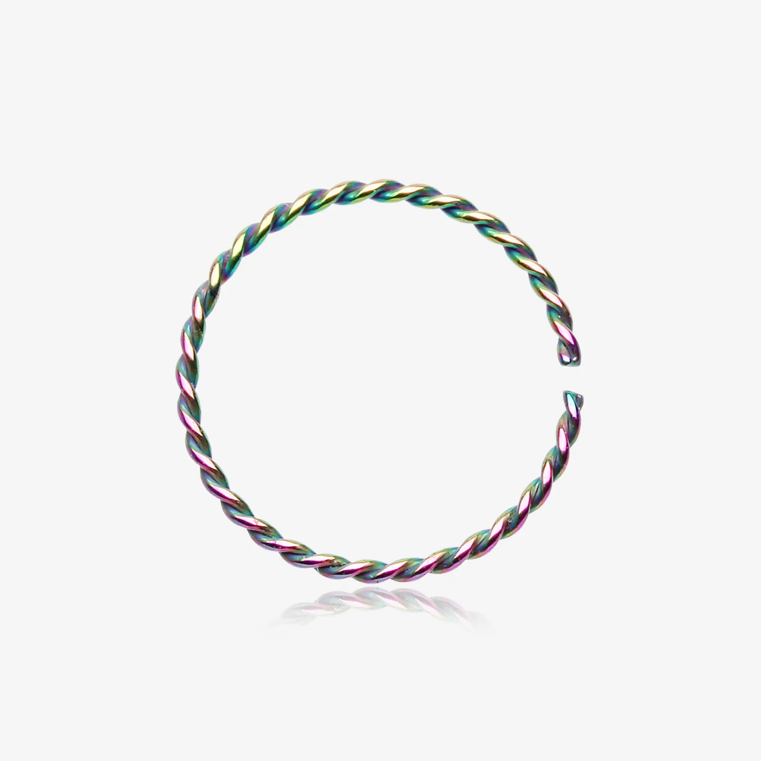 Colorline Classic Twist Wire Steel Bendable Hoop Ring