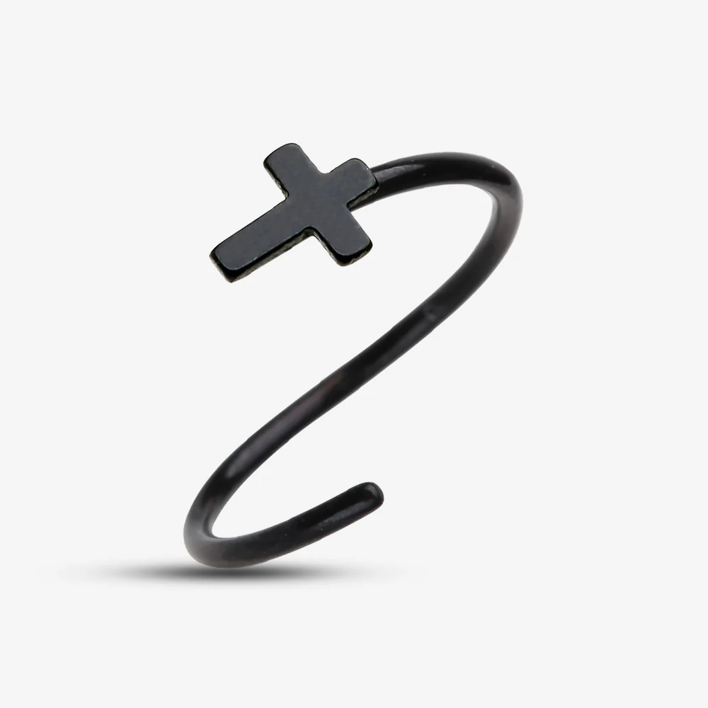 Colorline Cross Bendable Hoop Ring - Image 3