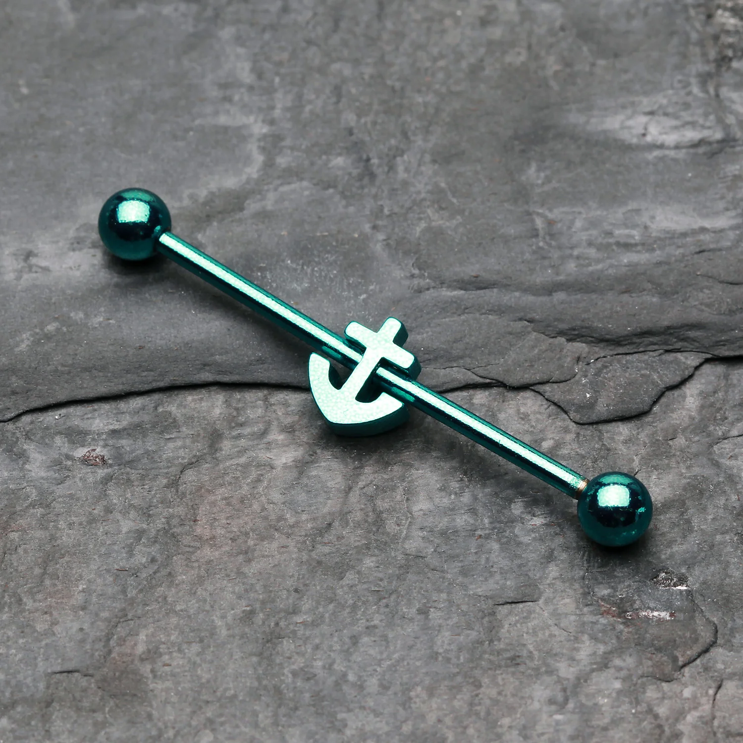 Colorline Dainty Anchor Industrial Barbell - Image 2
