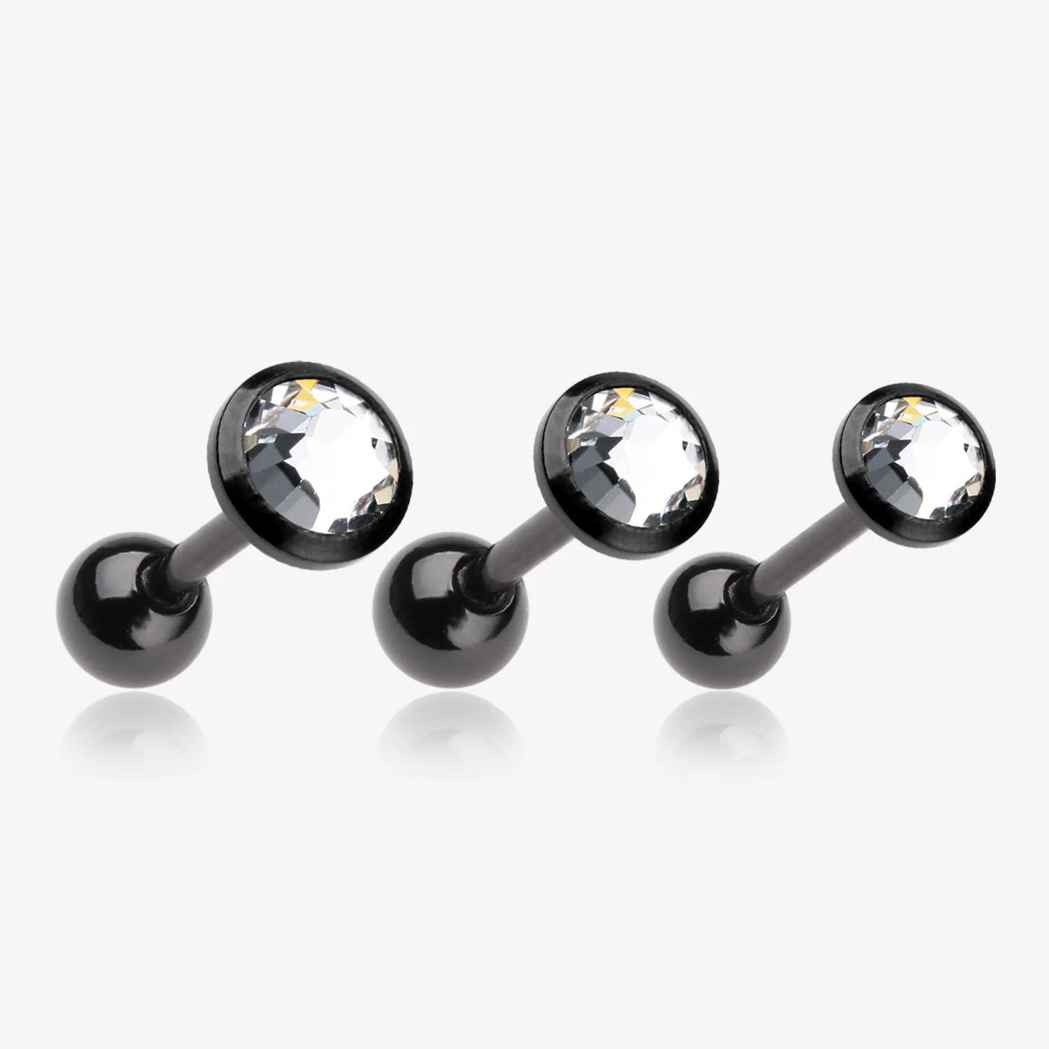 Colorline Gem Sparkle Cartilage Tragus Earring - Image 2