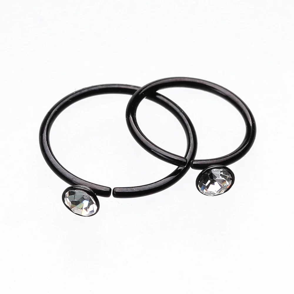Colorline Gem Top Bendable Hoop Ring - Image 3