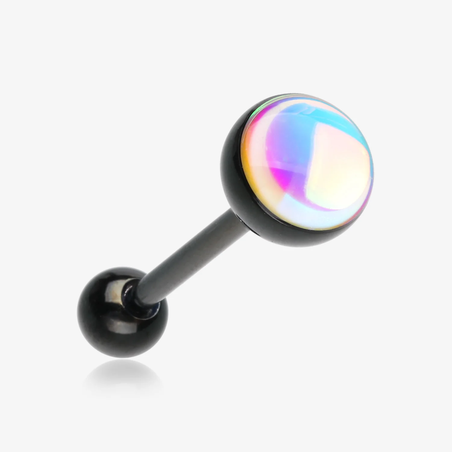 Colorline Iridescent Revo Barbell Tongue Ring