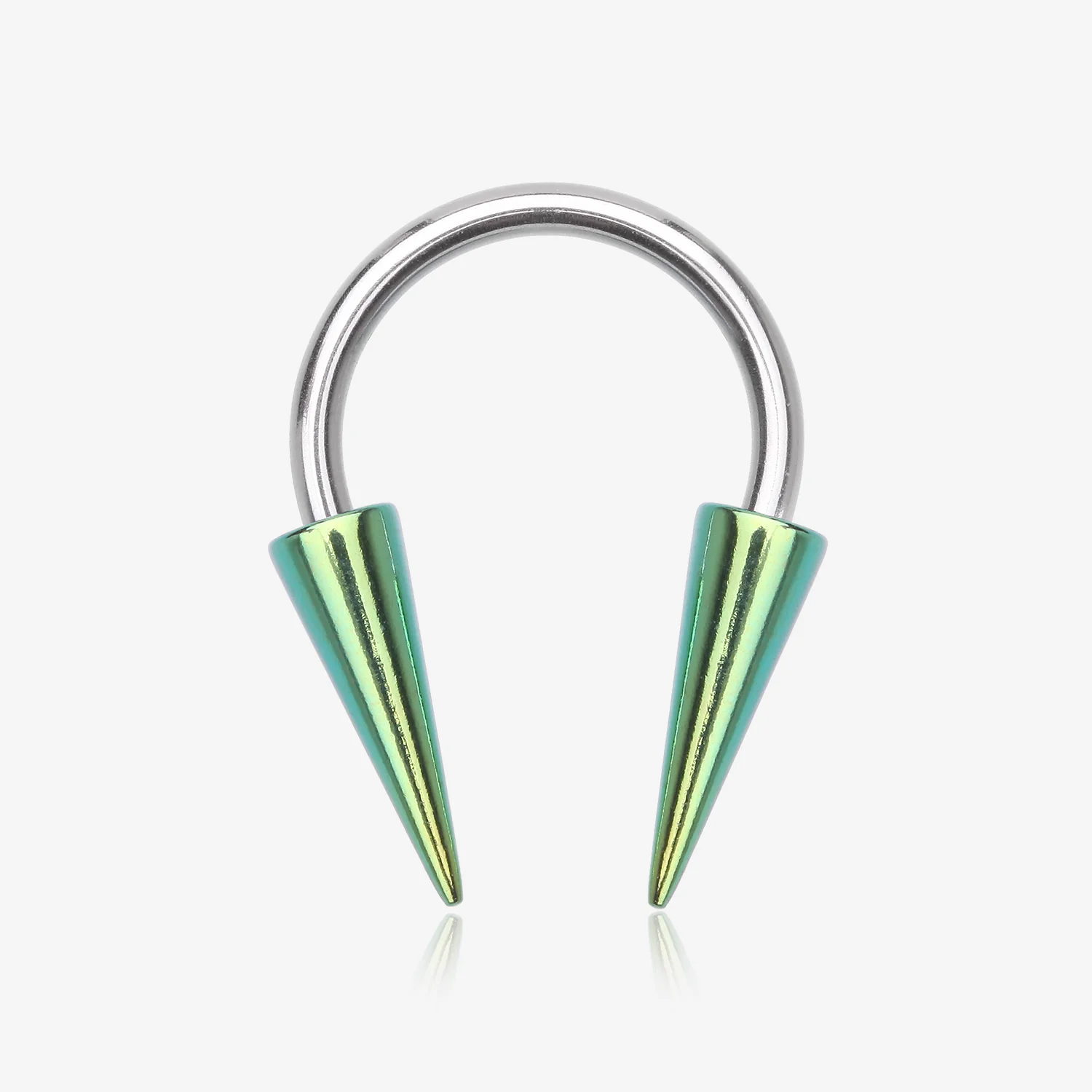Colorline Long Spikes Steel Horseshoe Circular Barbell