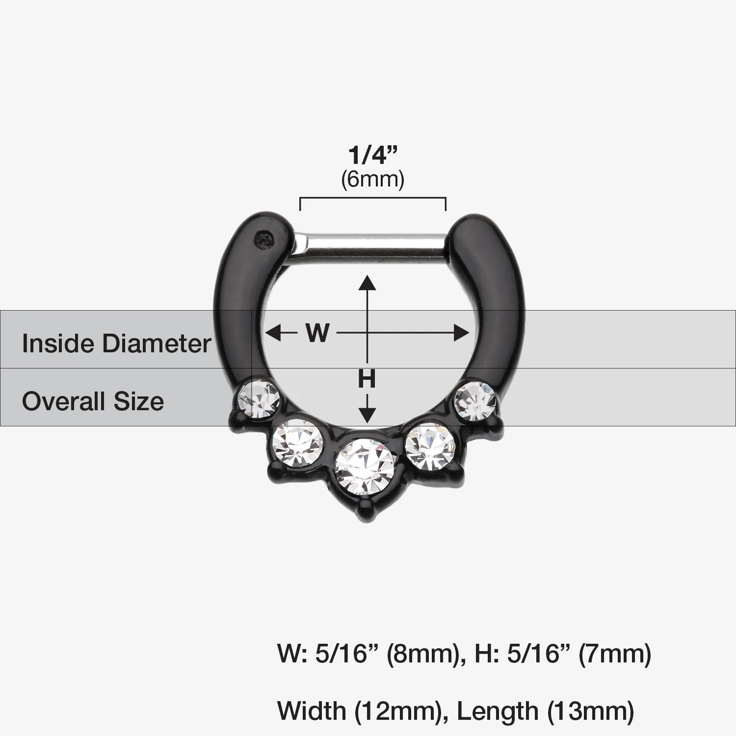 Colorline Multi-Gem Precia Septum Clicker - Image 2