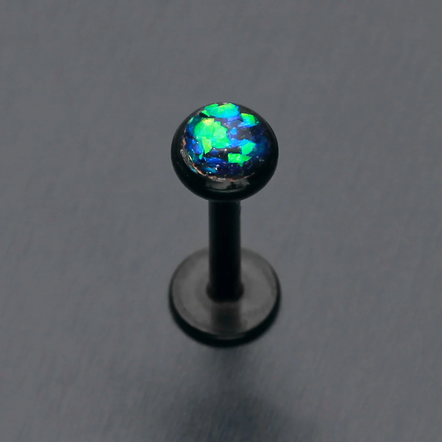 Colorline Opal Glitter Shower Dome Steel Labret - Image 2