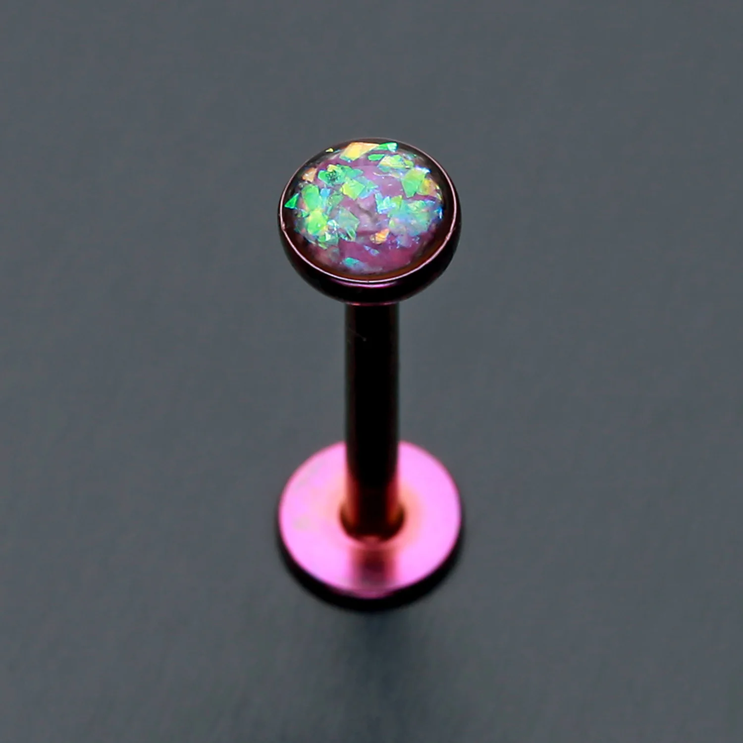 Colorline Opal Glitter Shower Dome Steel Labret - Image 2