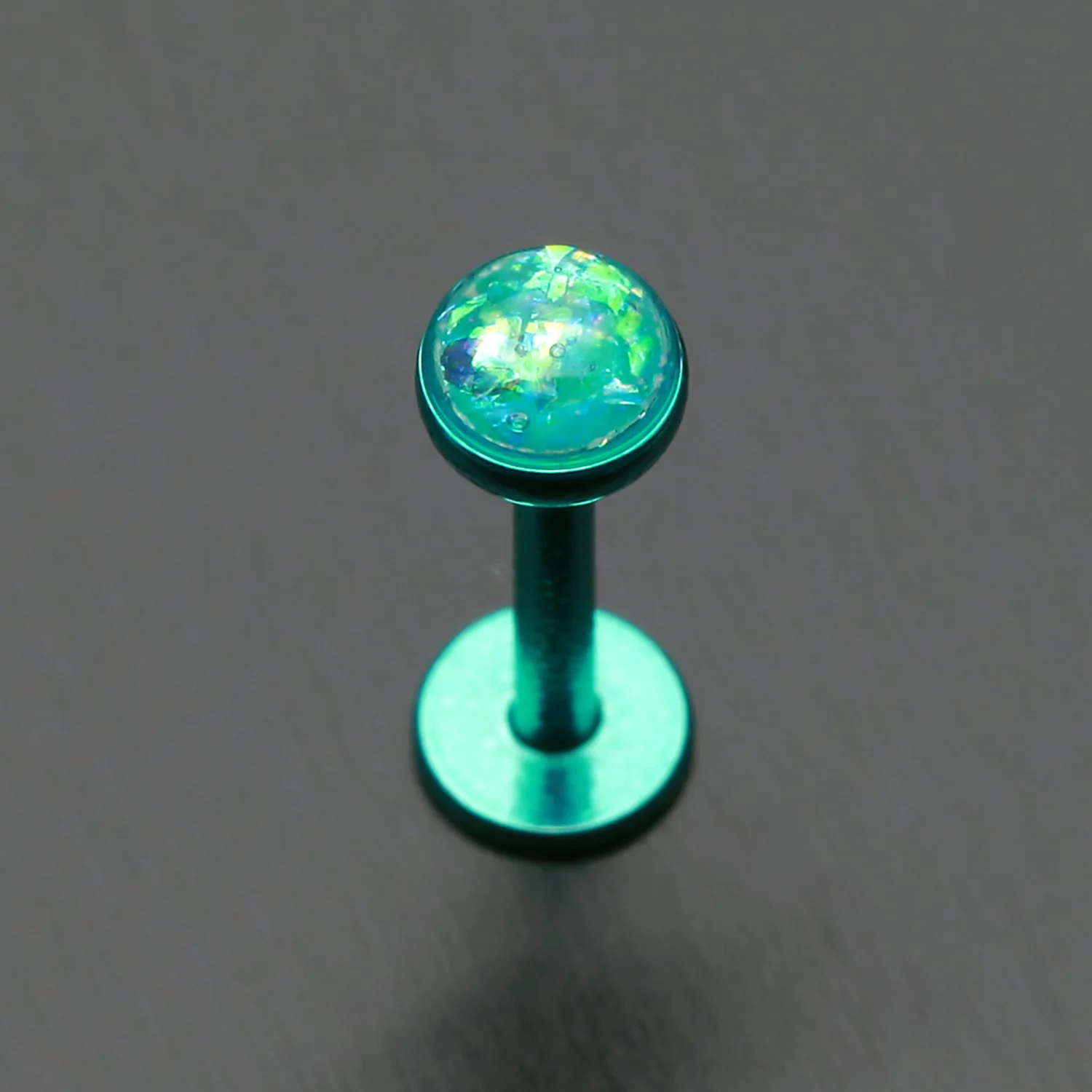 Colorline Opal Glitter Shower Dome Steel Labret - Image 2