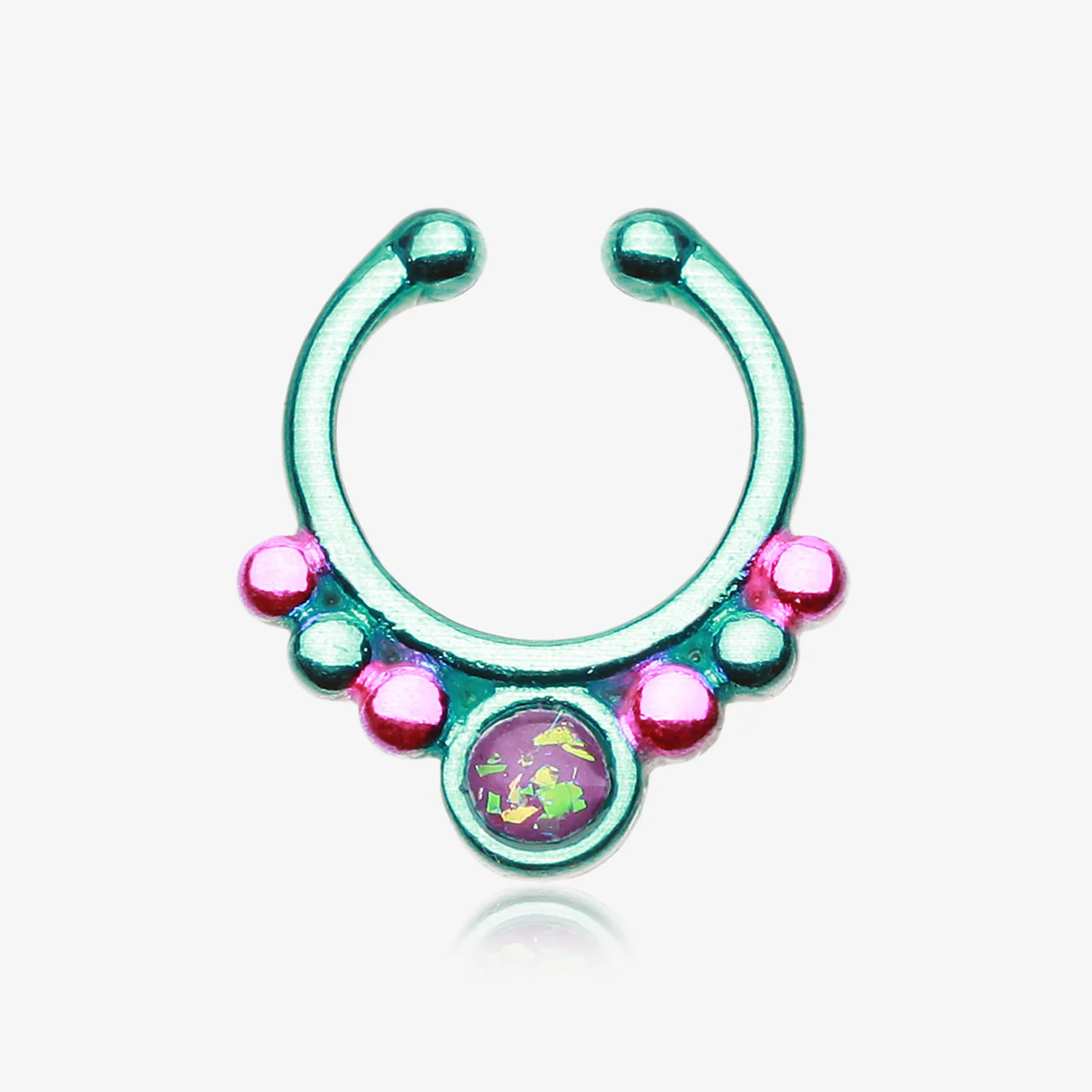 Colorline Opal Grandiose Fake Septum Clip-On Ring