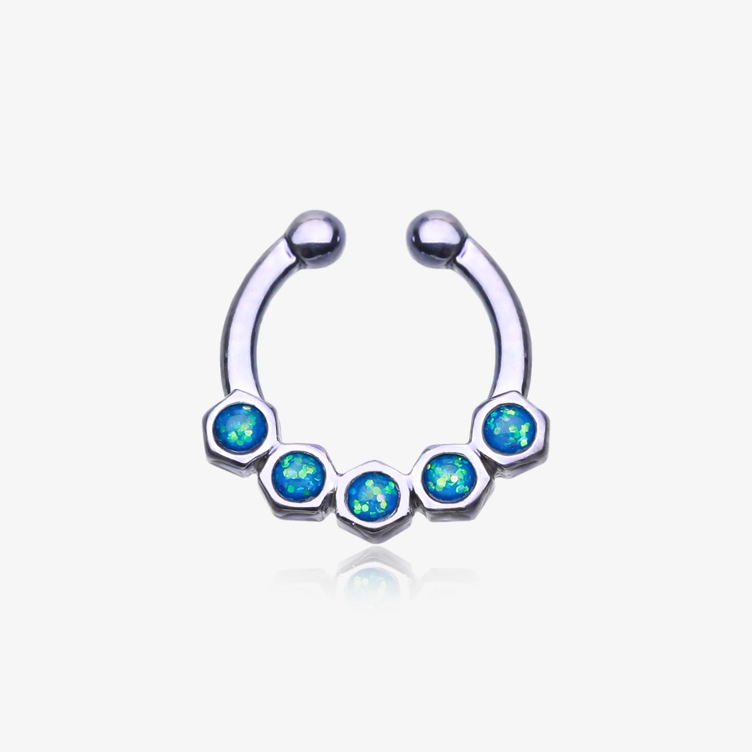 Colorline Opal Hexa Gemina Fake Septum Clip-On Ring