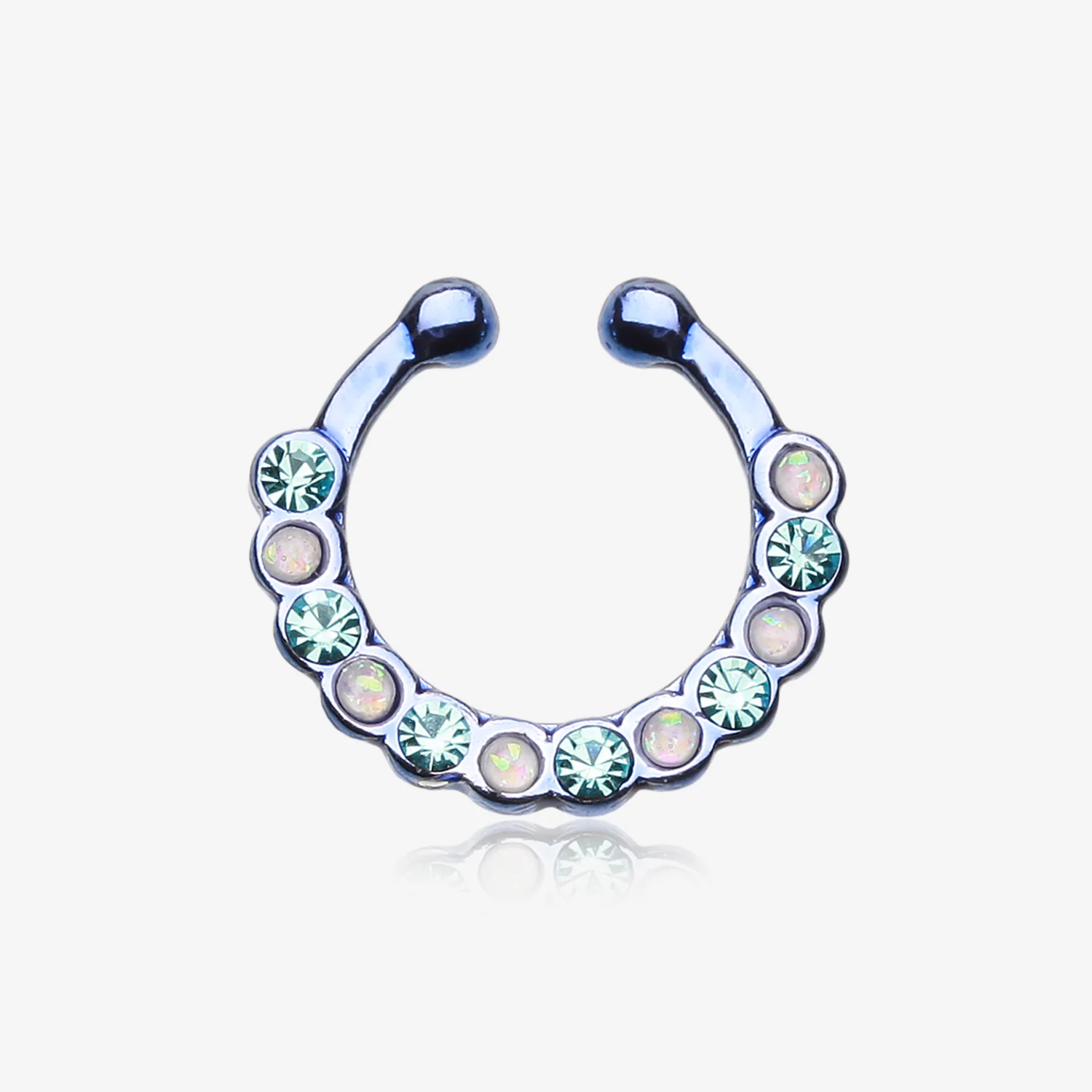 Colorline Opal Paradigm Fake Septum Clip-On Ring