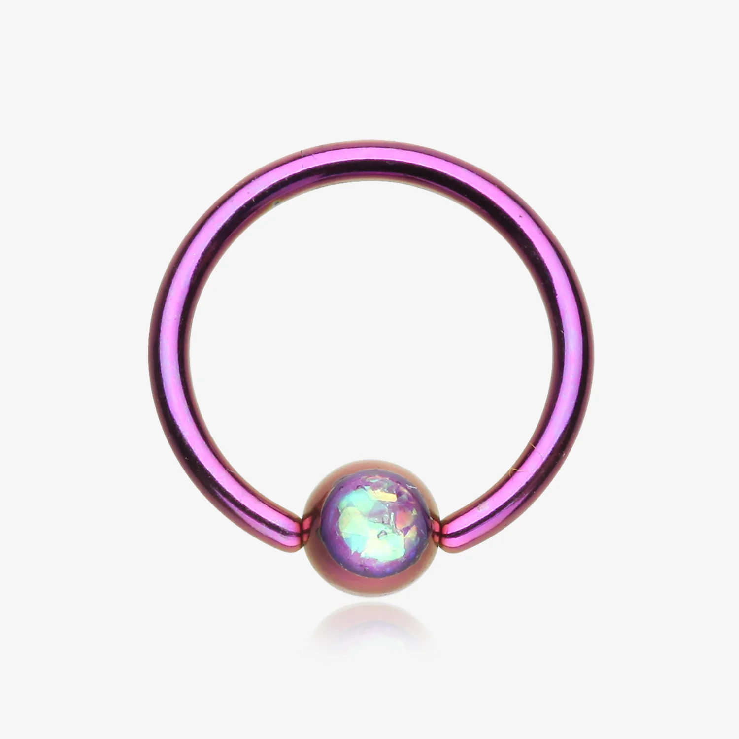 Colorline Opalescent Sparkle Captive Bead Ring