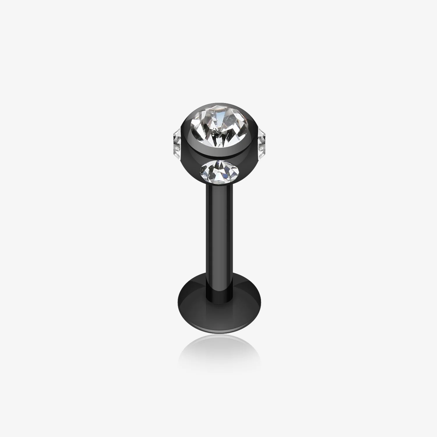 Colorline PVD Aurora Gem Ball Steel Labret