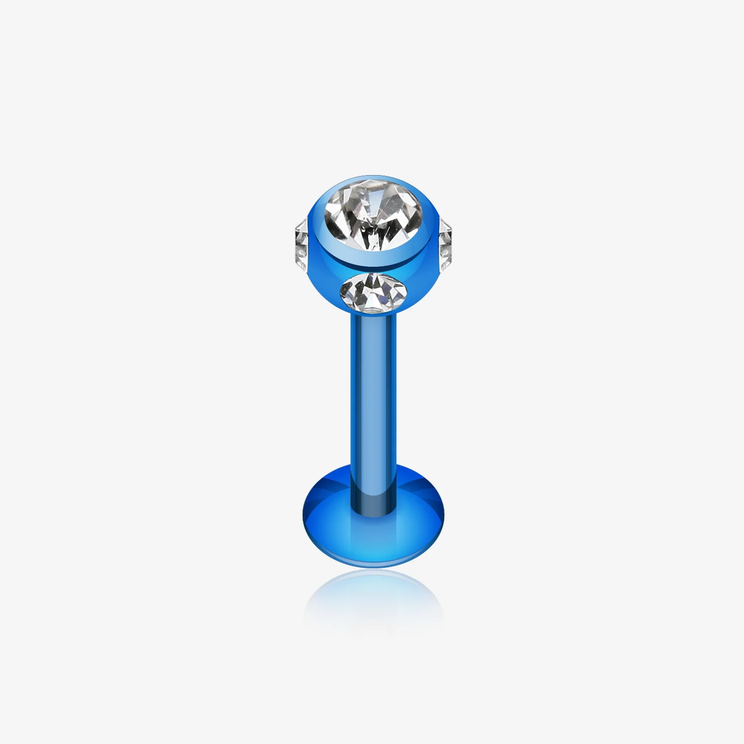 Colorline PVD Aurora Gem Ball Steel Labret