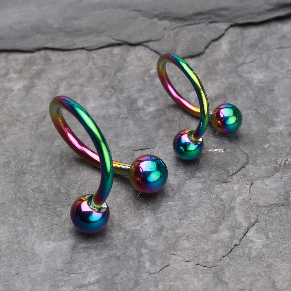Colorline PVD Twist Spiral Ring - Image 3
