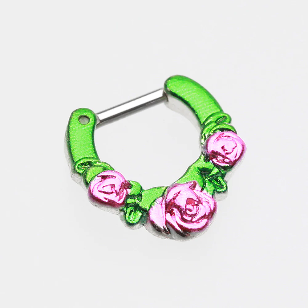 Colorline Rose Garden Icon Septum Clicker - Image 3