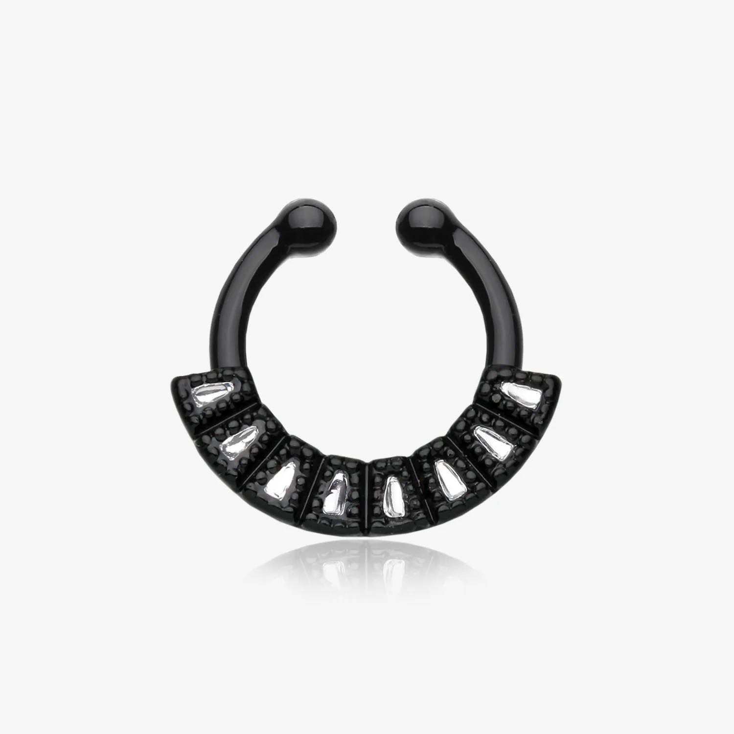 Colorline Sabre Arc Fake Septum Clip-On Ring