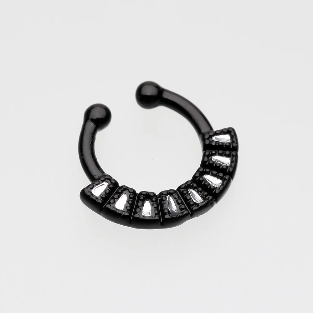 Colorline Sabre Arc Fake Septum Clip-On Ring - Image 3