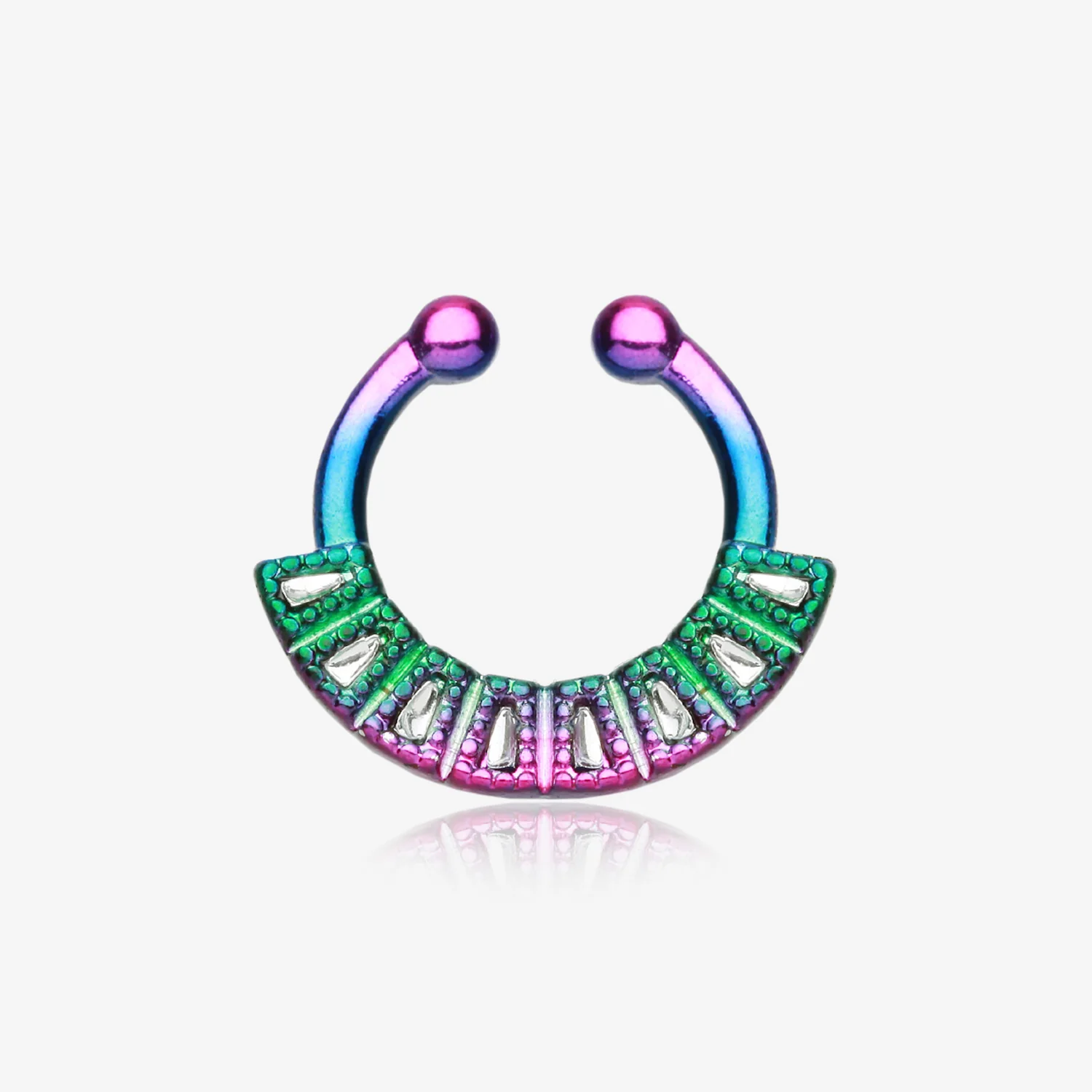 Colorline Sabre Arc Fake Septum Clip-On Ring