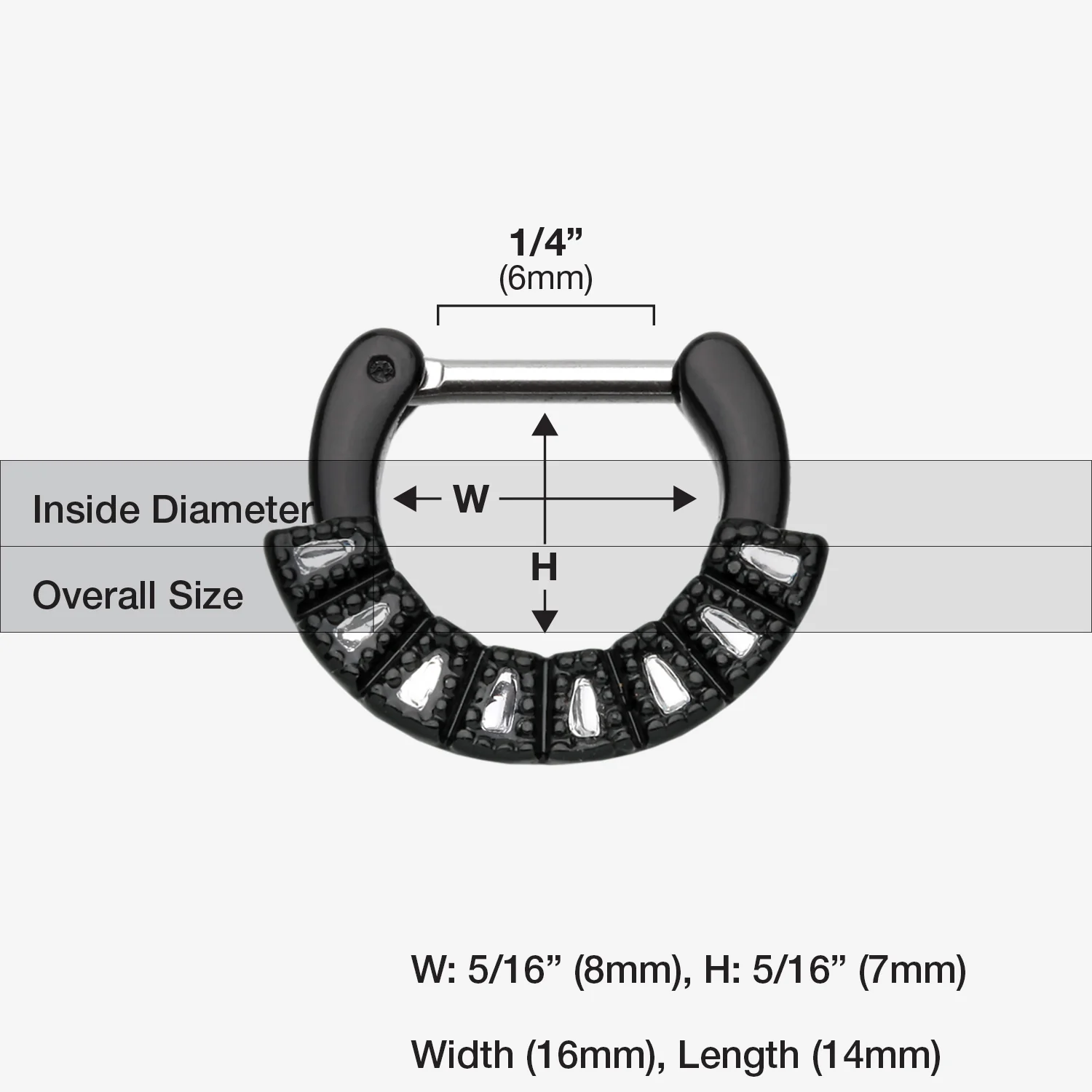 Colorline Sabre Arc Septum Clicker - Image 2