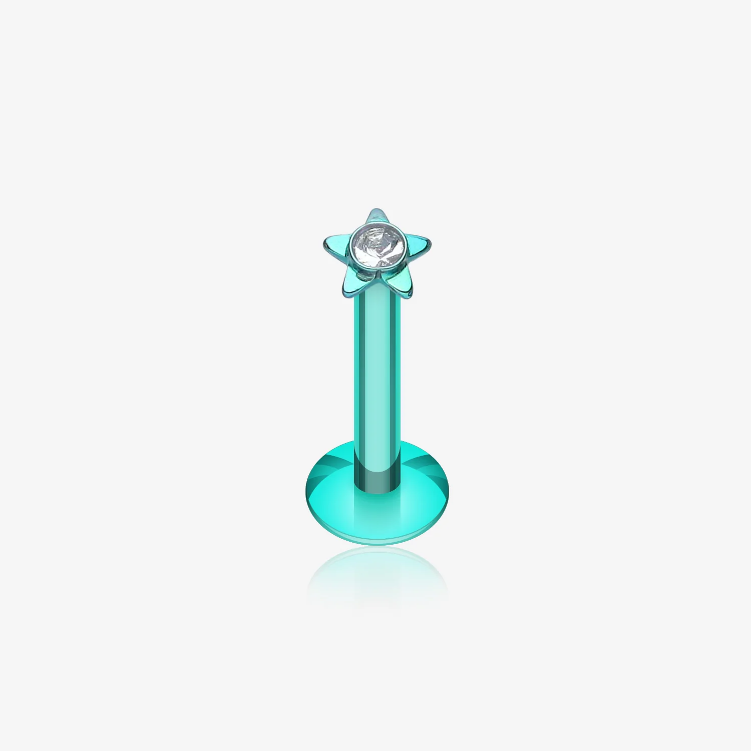 Colorline Sparkle Star Top Internally Threaded Labret