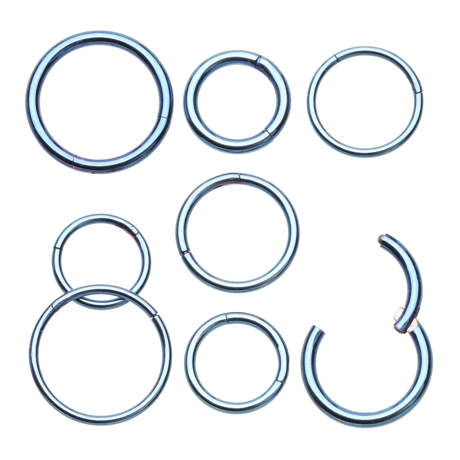 Colorline Steel Seamless Hinged Clicker Hoop Ring