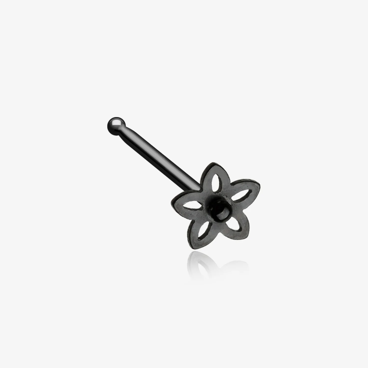 Colorline Sweet Violet Flower Nose Stud Ring