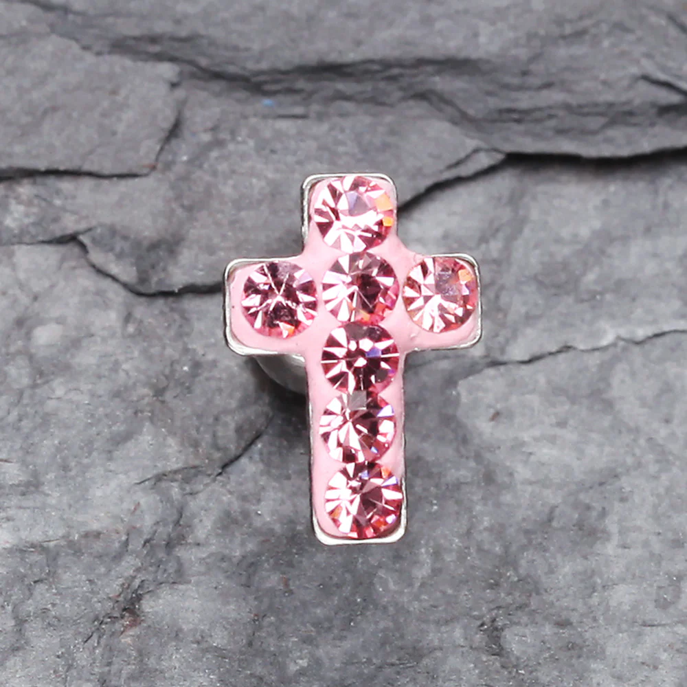 Cross Multi-Gem Cartilage Earring - Image 3