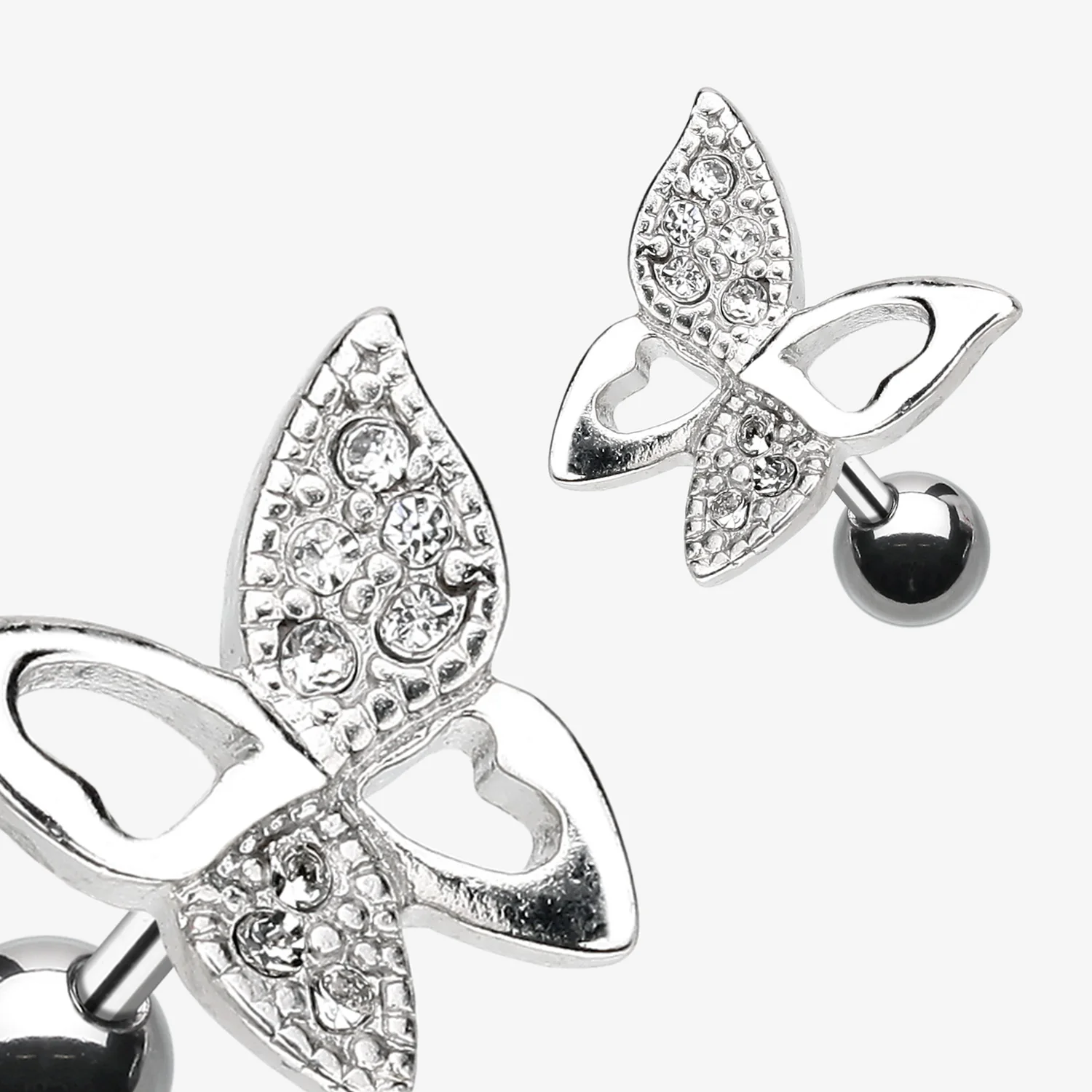 Dainty Butterfly Cartilage Earring - Image 2