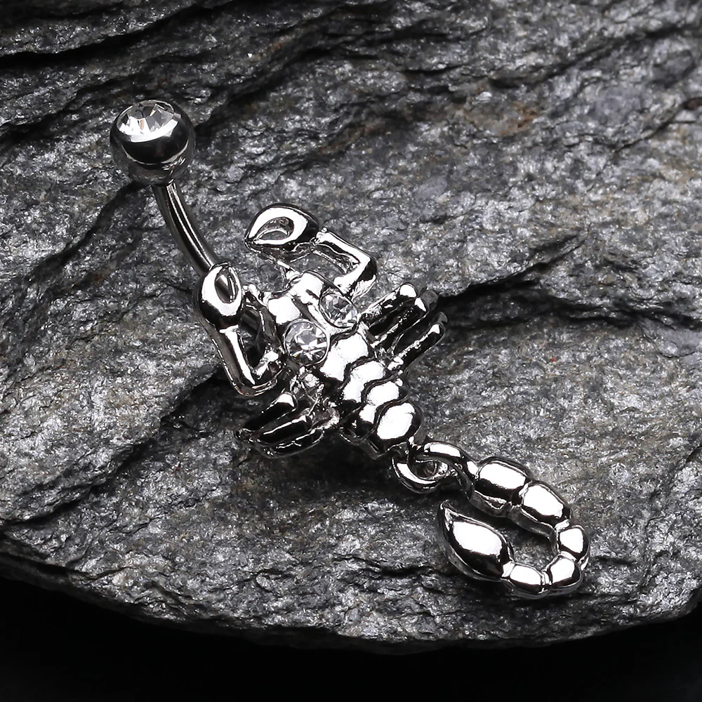 Dangling Scorpion Belly Button Ring - Image 3