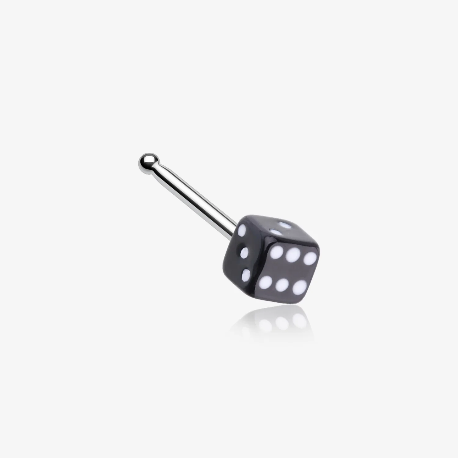Dice Top Nose Stud Ring