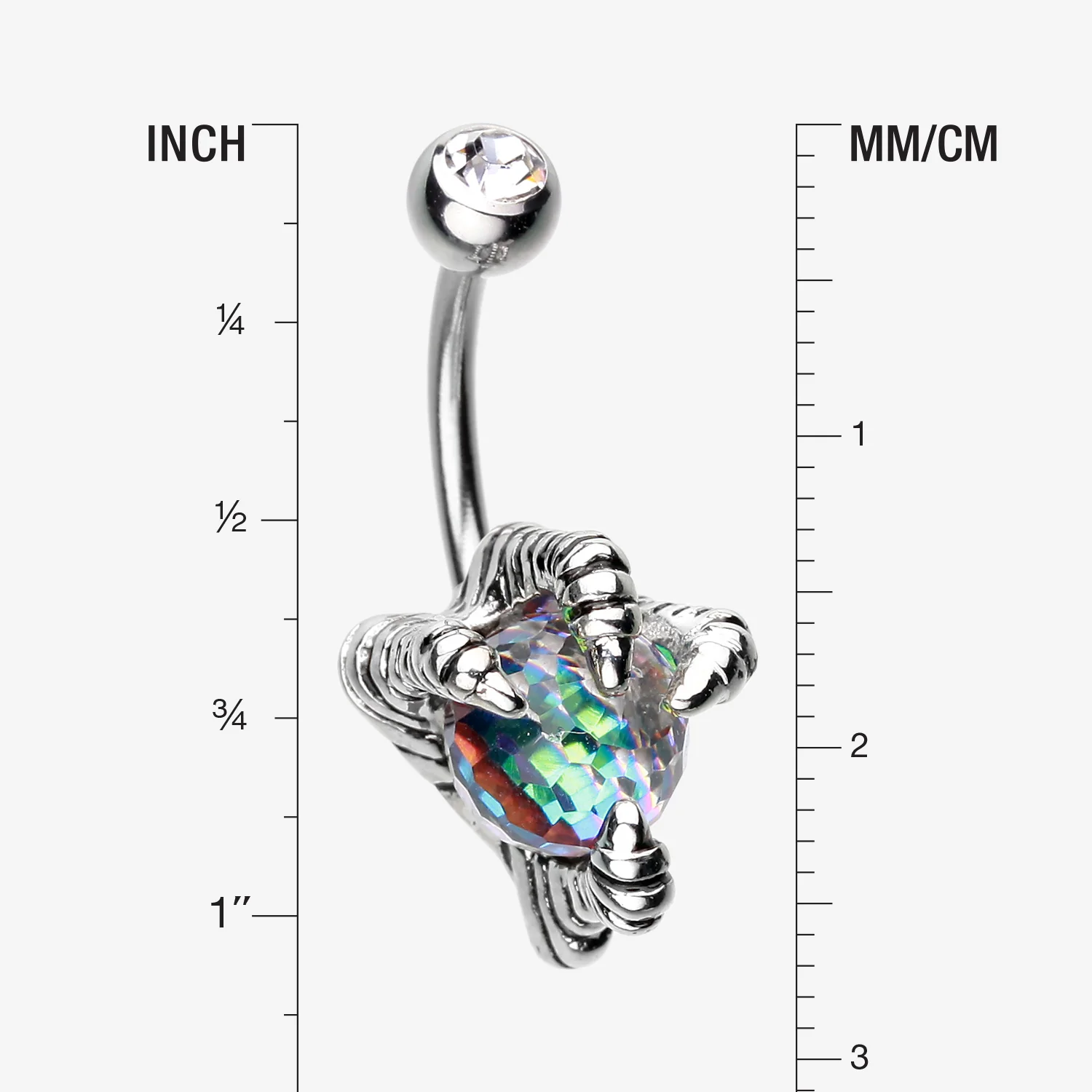 Dragon's Claw Paragon Belly Button Ring - Image 2